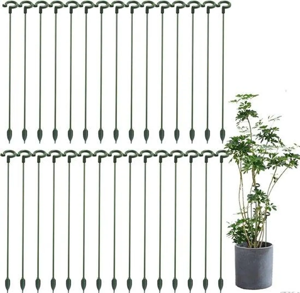 Tuteur plante 27 cm pour redresser tiges tombantes - Lot de 30 pièces