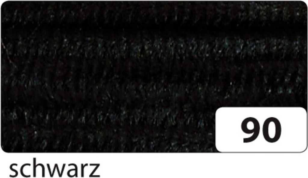 Folia 77890 Pfeifenreiniger Chenilledraht 8mm schwarz Produktbild 