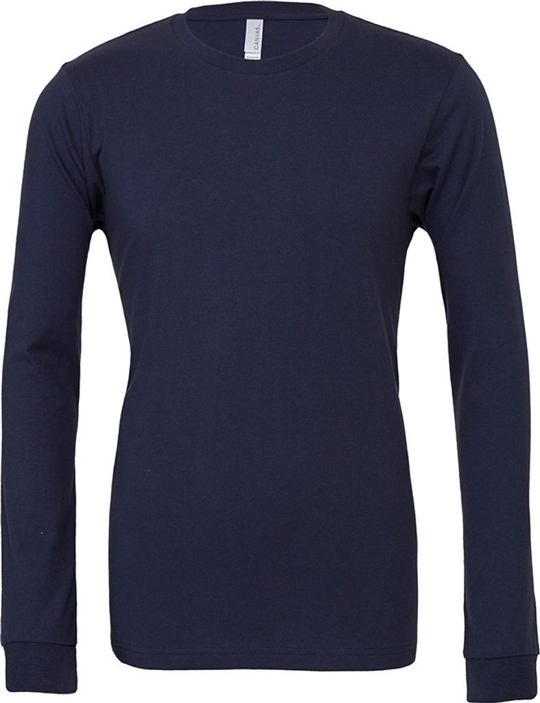 Bella + Canvas - T-Shirt für Herren/Damen Uni Langärmlig PC3875 (S) (Marineblau)