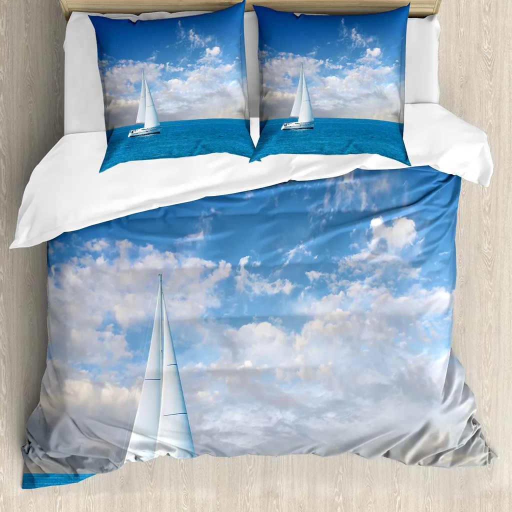 Set Copripiumino Anallergico 155x220 ABAKUHAUS Ocean: Comfort e Igiene