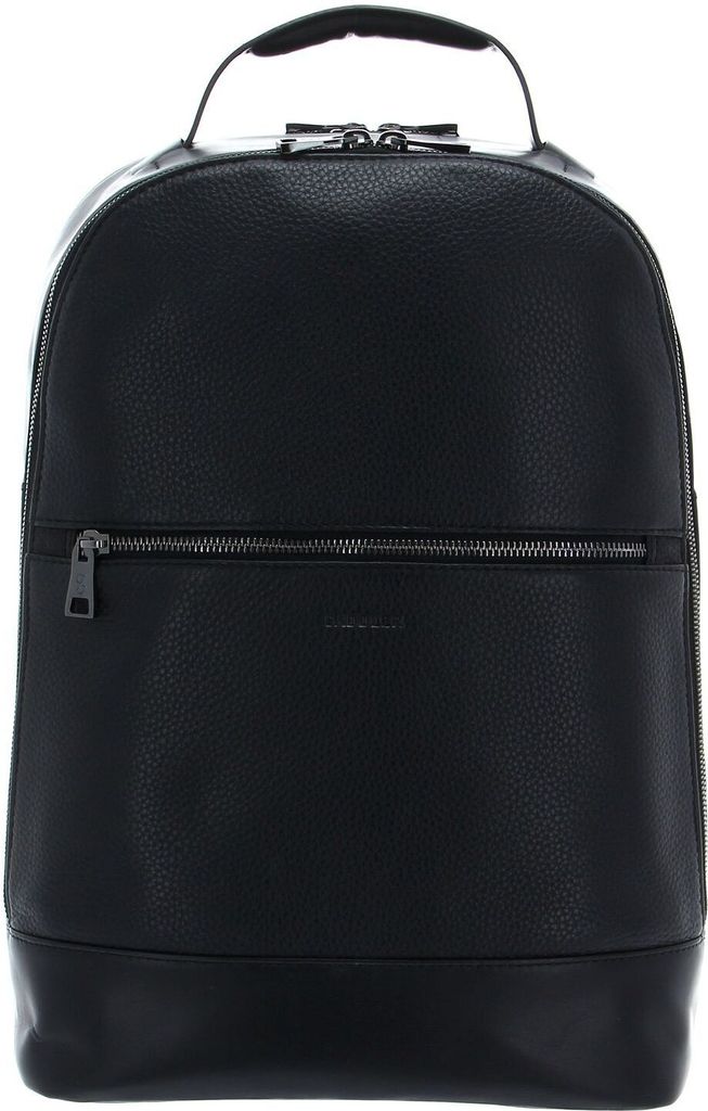 SADDLER Leder Freizeitrucksack Rucksack mit Laptopfach Prometheus Backpack Black schwarz