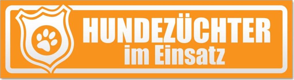 Hundezüchter im Einsatz invertiert Magnetschild Schild magnetisch