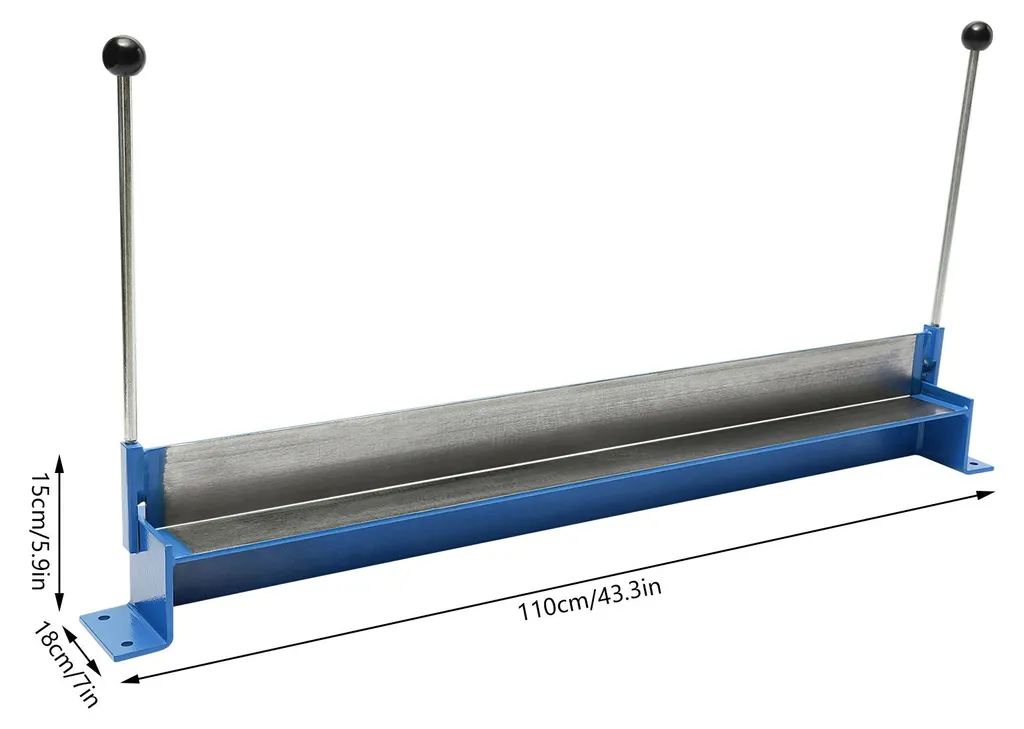 Machine à plier la tôle manuelle de 914 mm en acier bleu robuste - 3