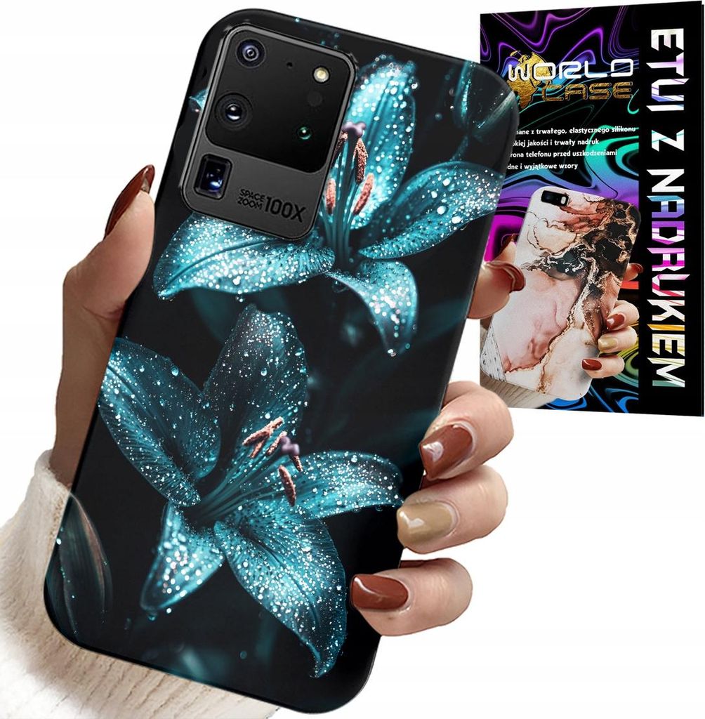 ETUI FÜR SAMSUNG GALAXY S20 Ultra - TÜRKISCHE LILIEN BLUMEN HÜLLE + DATEI