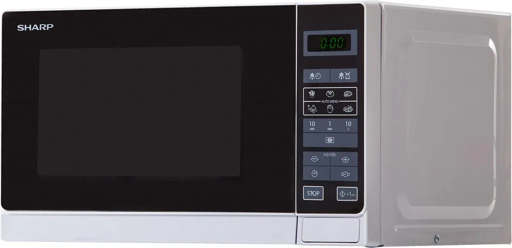 Micro-ondes Sharp 20L 800W Argent - Modèle Électronique Performance - 4