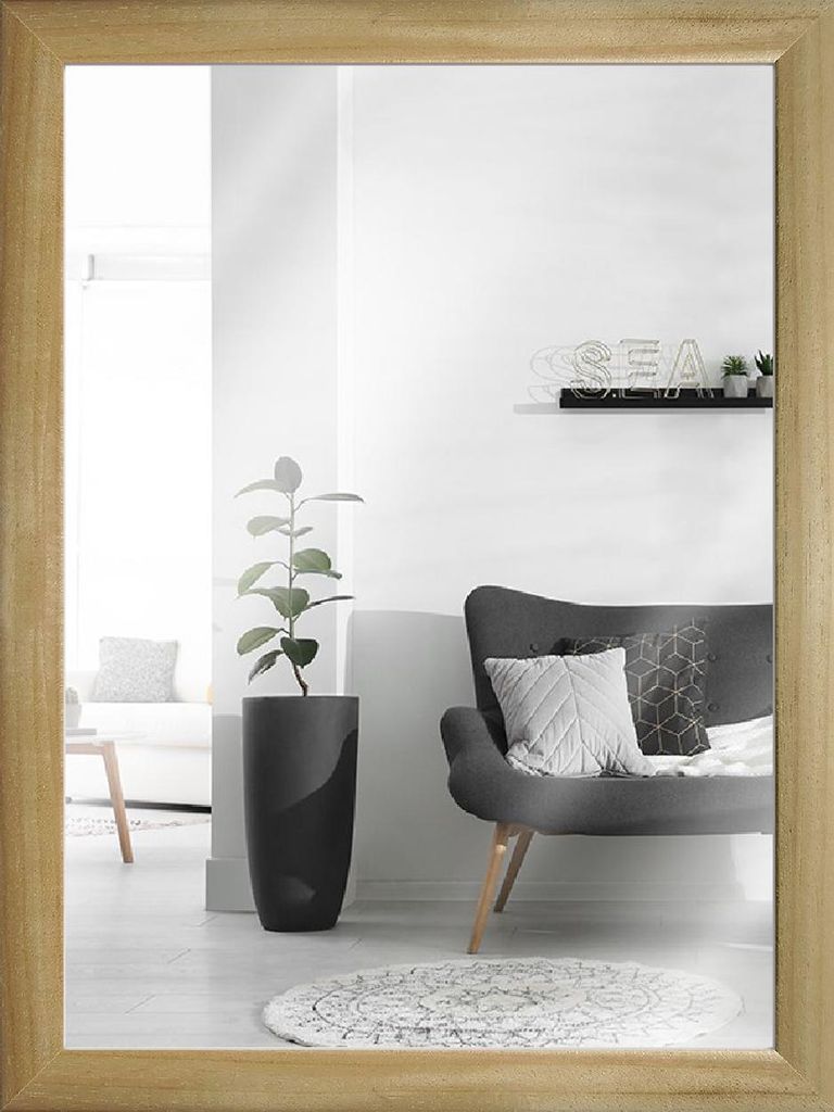 MendeFrames H220 Wandspiegel Klassisch natur 40x60 Zentimeter