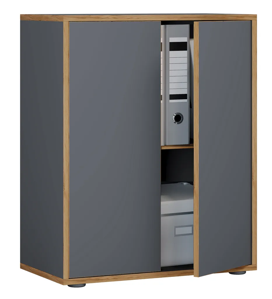 Offerta Armadio Salia Antracite 74x60x33 | Robusto e Facile da Montare