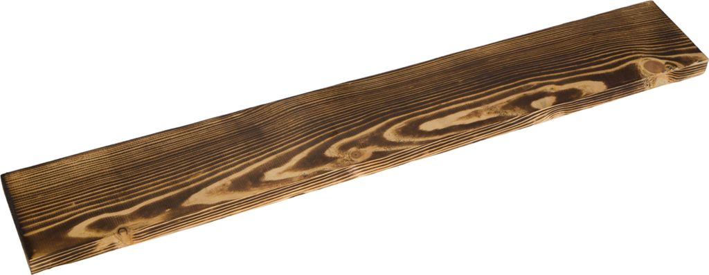 neue grosse Holzplanke geflammt 100cm x 14,5cm Holzstärke Produktbild 
