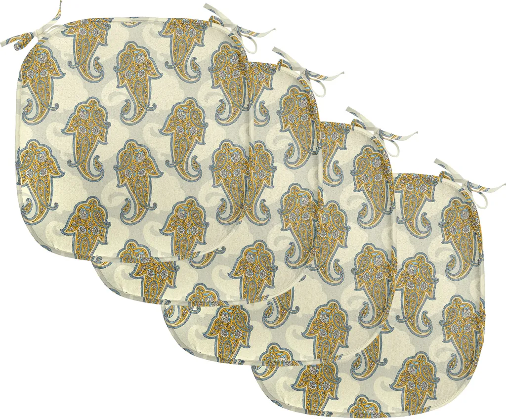 Coussin de Chaise pour Salle à Manger 40x40 cm Bohème Lot de 4