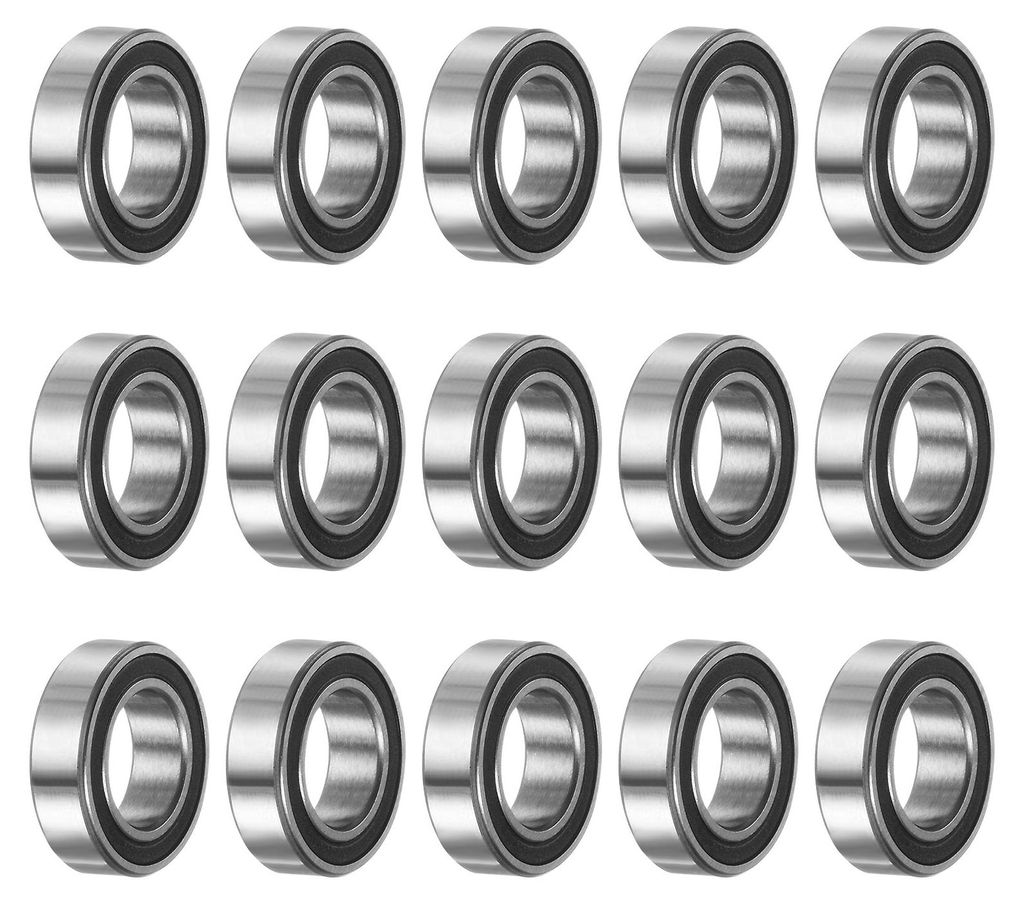 15 Stš¹ck MR148-2RS Rillenkugellager 8x14x4mm Chromstahl Miniatur-Lager Doppelt abgedichtet Pr?zisionslager, P6 (ABEC 3)