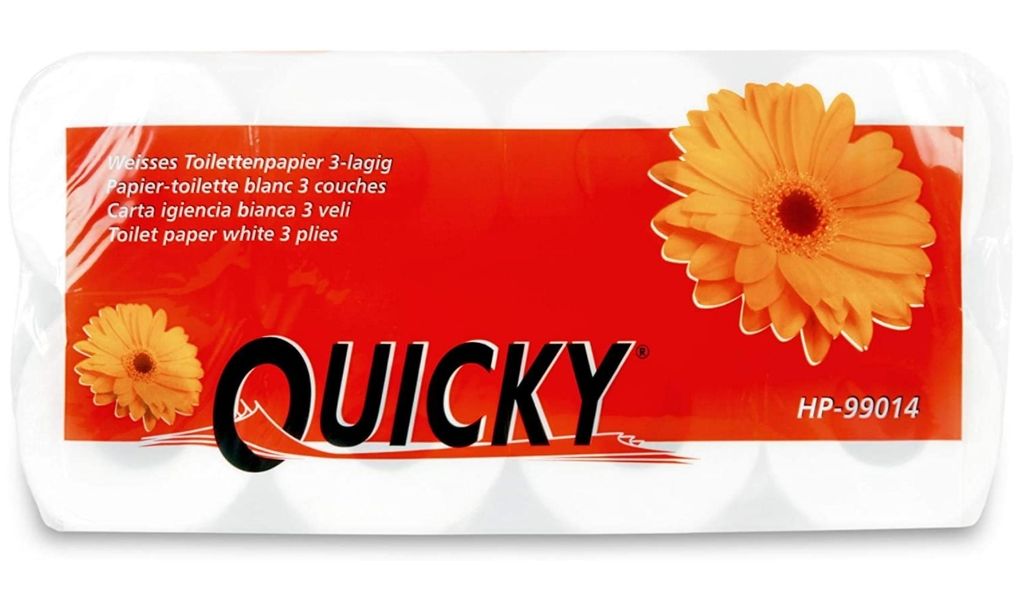 Quicky, Tloczony papier toaletowy, 8 rolek (PRODUKT Z Zdjęcie produktu 