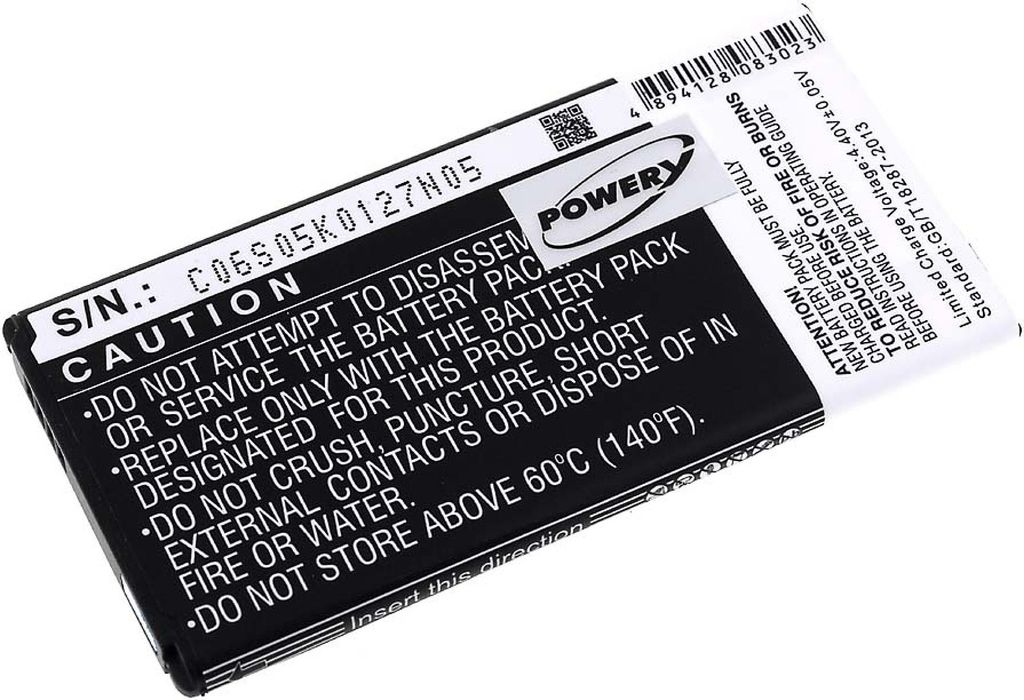 Li-Ion Akku für Samsung Galaxy S5 GT-I9600 SM-G910S 2800mAh 3,85V
