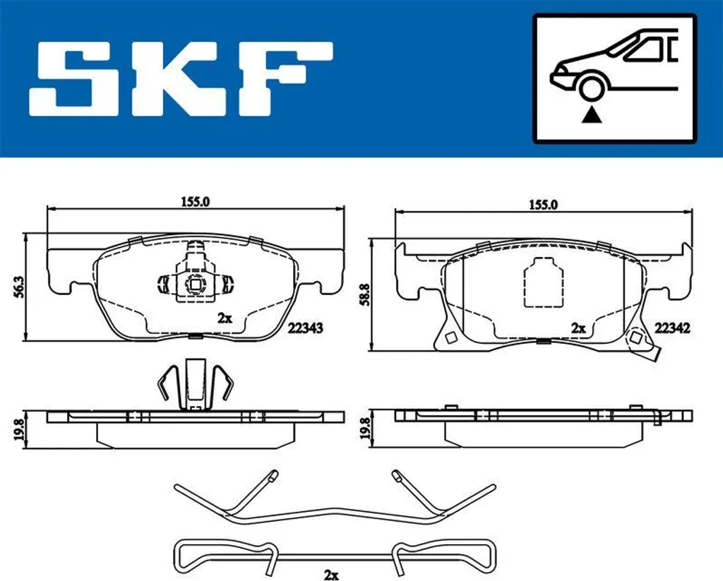 Plaquettes de frein SKF pour Astra K : sécurité et confort de conduite