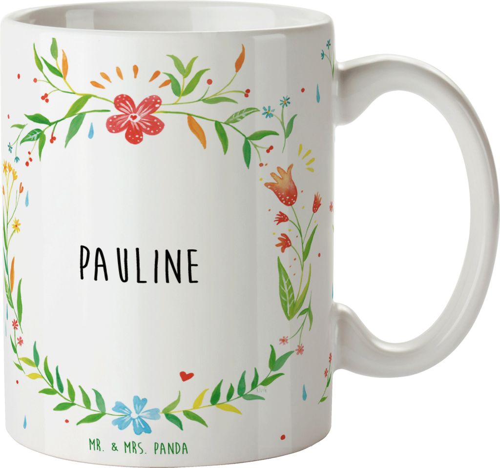 Mr. & Mrs. Panda Tasse Pauline - Geschenk, Kakaotasse, Kaffeetasse, Becher, bedruckt, Teetasse