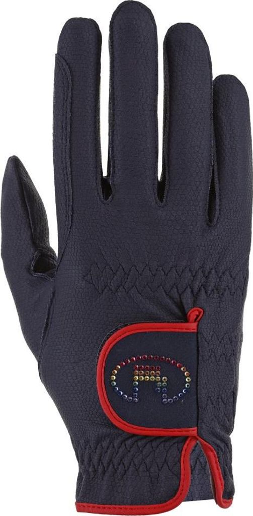 Reithandschuh Marne navy/rainbow 8,0