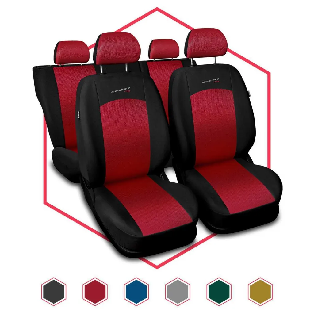 Fodere Sedili Auto Opel Calibra Rosse | Set Universale Alta Qualità