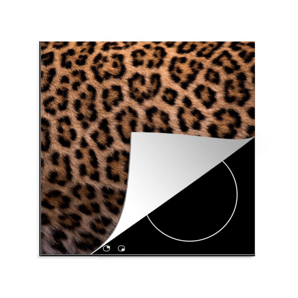 KitchenYeah Herdabdeckplatte Panther Druck , 78x78cm, Küche Deko, Glaskeramikkochfeld Herdabdeckung, Abdeckplatte fùr Kochfeld