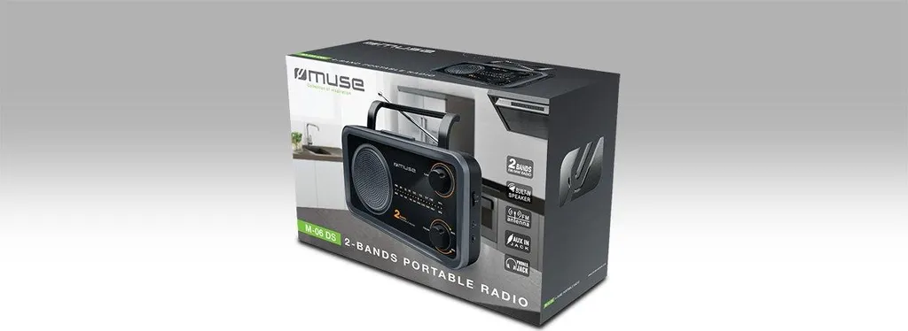 Radio portable Muse M-06DS : finissez-en avec les pannes de batterie de radio