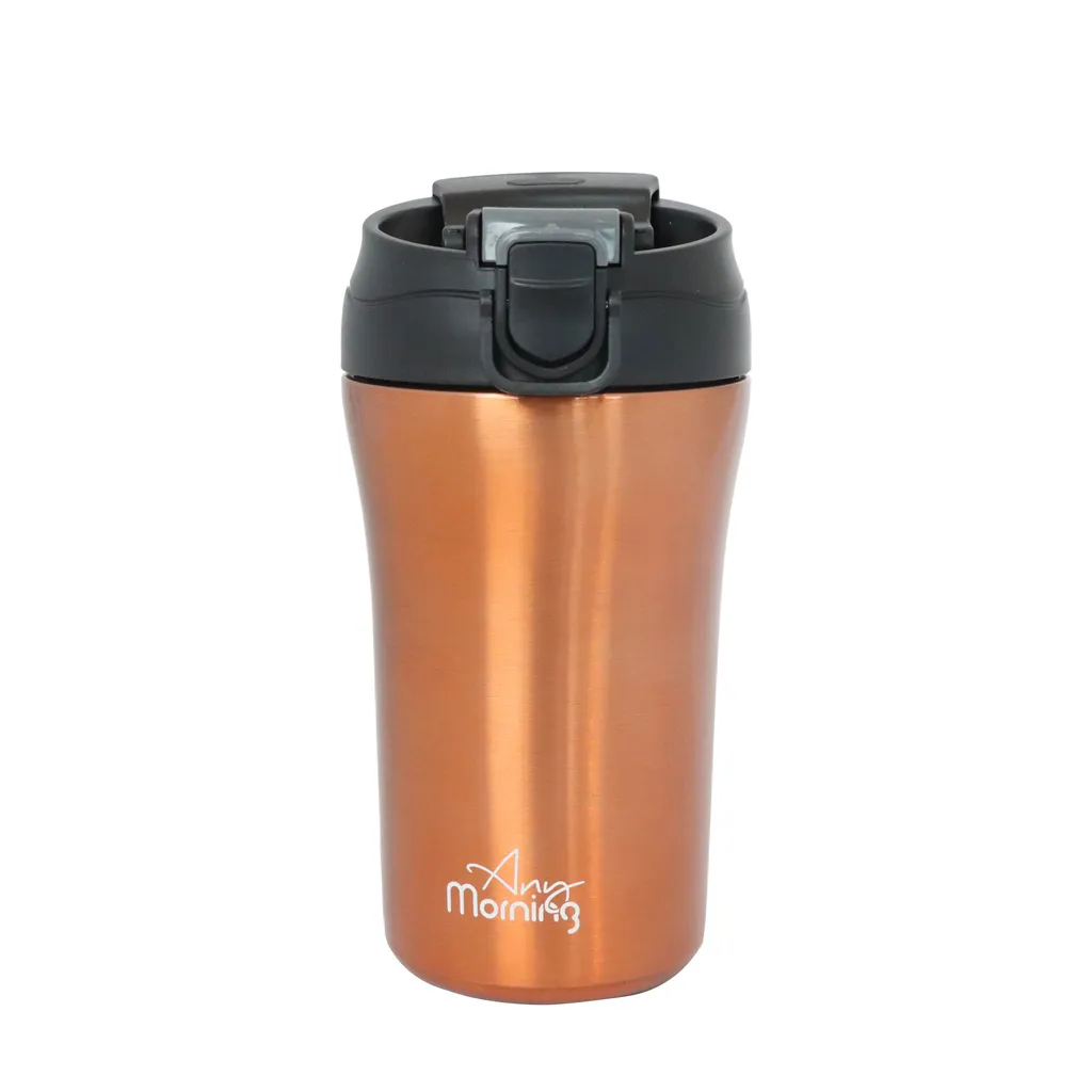 Tazza Viaggio Acciaio Inox Any Morning 14 oz - Color Rame - Antigoccia