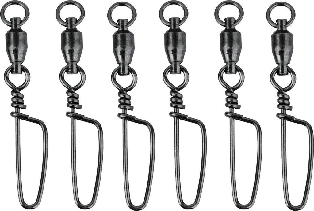 Savage Gear Ball Bearing Swivels - 6 Wirbel, Größe/Tragkraft:Gr. 2 / 24kg Tragkraft