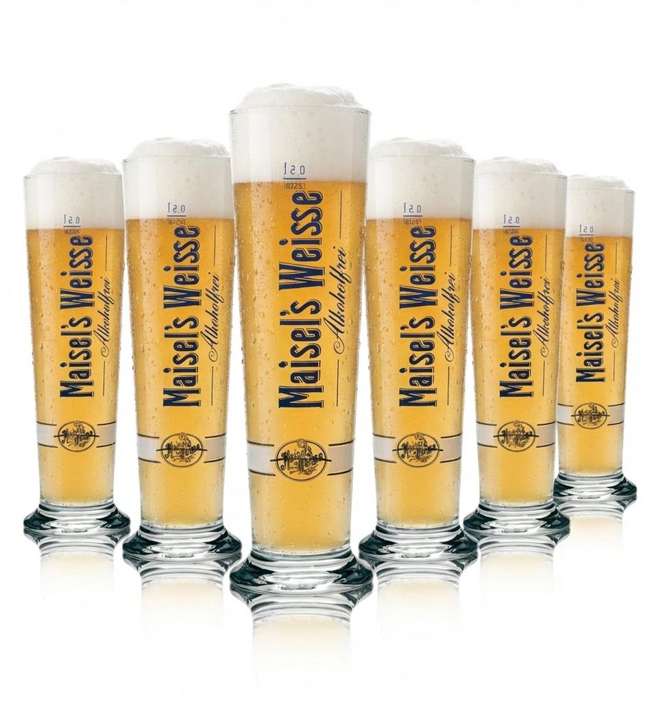 6x Maisels Weisse Bier Glas 0,5l Alkoholfrei Rastal Produktbild 