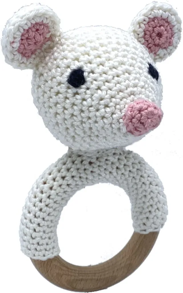 Cadeau de Naissance DIY Kit Souris Hochet Amigurumi Hardicraft 12cm