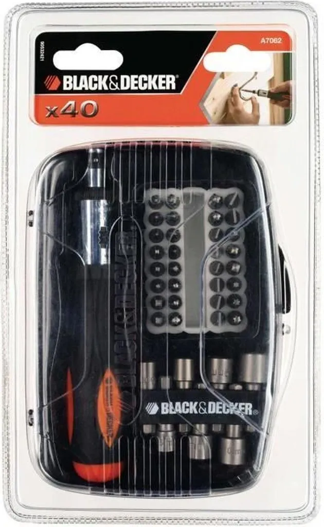 Kit Black+Decker 40 Accessori: Punte e Inserti per Trapano e Avvitatore - 7