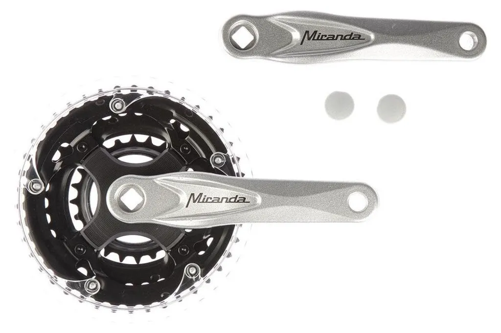 Ensemble Manivelles 42-34-24 Dents Miranda Alfa 3 Argent 5 mm