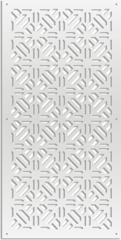 STOCCOLMA – Perforiertes PVC–Panel – Sonnenschutz 73x148 cm weiß