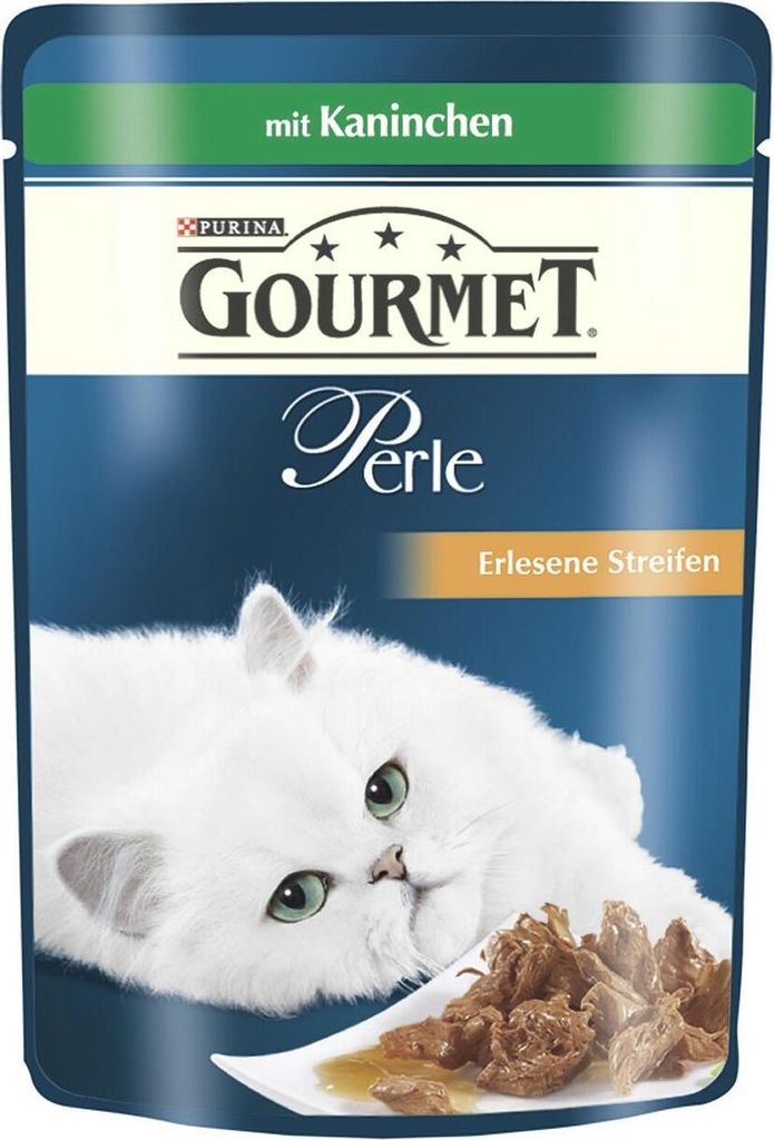 Gourmet Portionsbeutel Perle Erlesene Streifen Kaninchen 85 g
