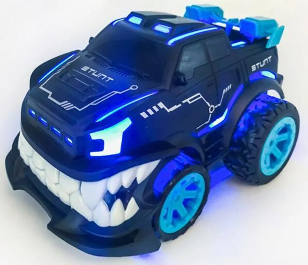 Véhicule télécommandé rechargeable 360° MaxStunt à effets LED bleus - 3