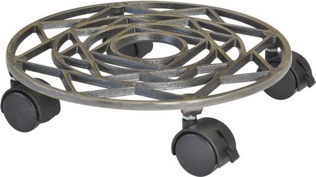 Chariot pour déplacer vos gros pots de fleurs, fonte 50 kg intérieur