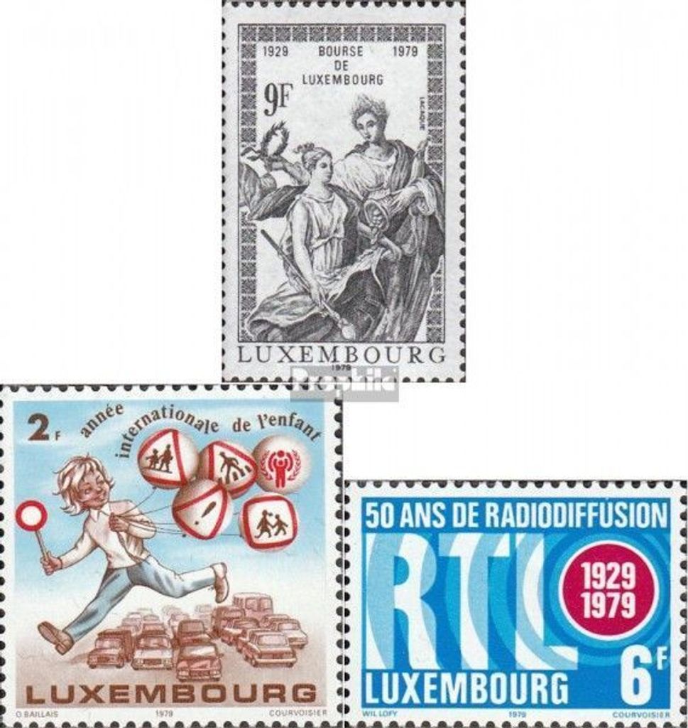 Briefmarken Luxemburg 1979 Mi 992,996,997 (kompl.Ausg.) postfrisch Sondermarken