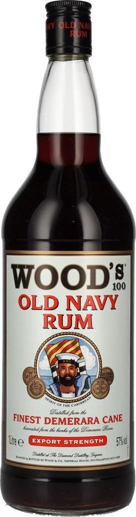 WOOD'S 100 Old Navy Rum 57% Vol. 1l