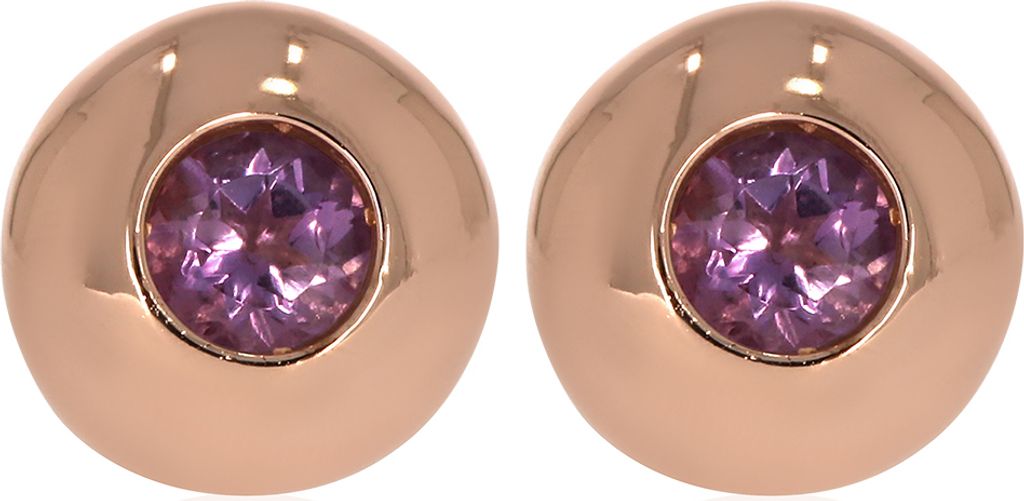 CB150519D51 Ohrstecker mit Pink Amethyst ca. 0,60 ct. Produktbild 