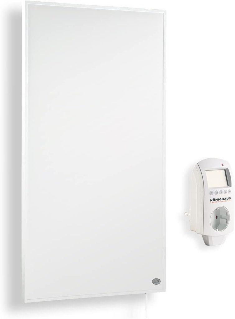 Könighaus Konvektor Infrarot Heizung 1200 W,Doppelter Überhitzungsschutz,Smart Thermostat, 1200 W, Energiesparend, Heizlüfter, Konvektorheizungen