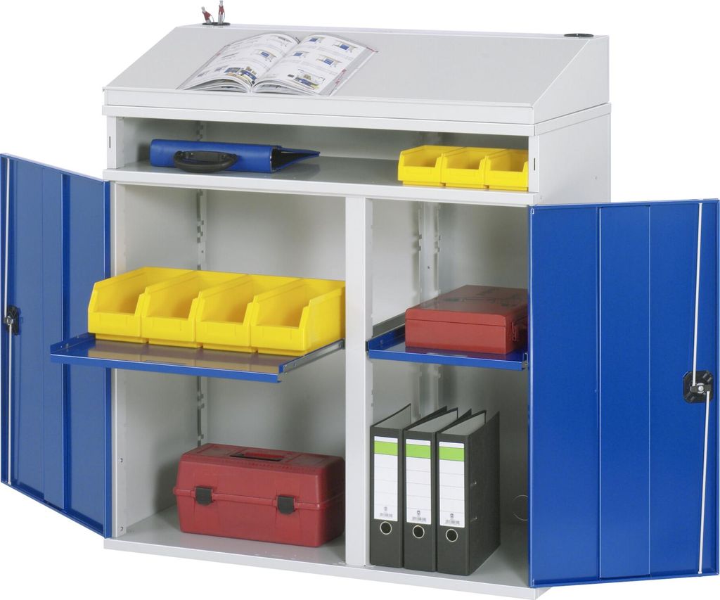 Rau Beistellschrank-Stehpult - Modell 01 BxTxH 1100x520x1110/1220mm