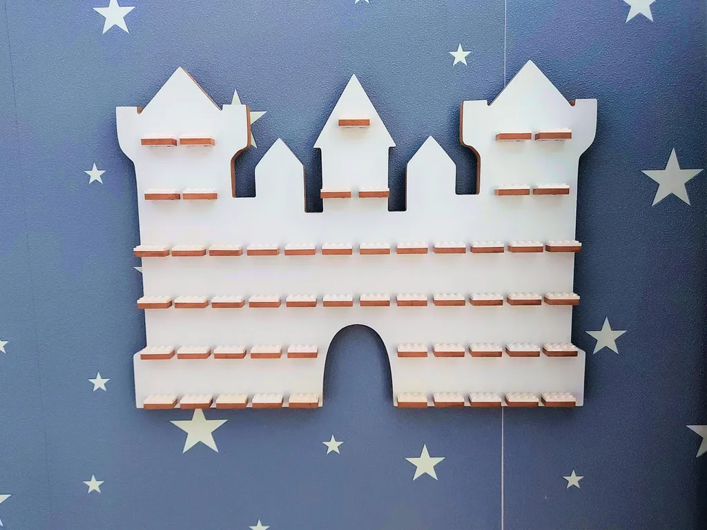 Décor de château fort pour exposition de figurines et dioramas de jeux