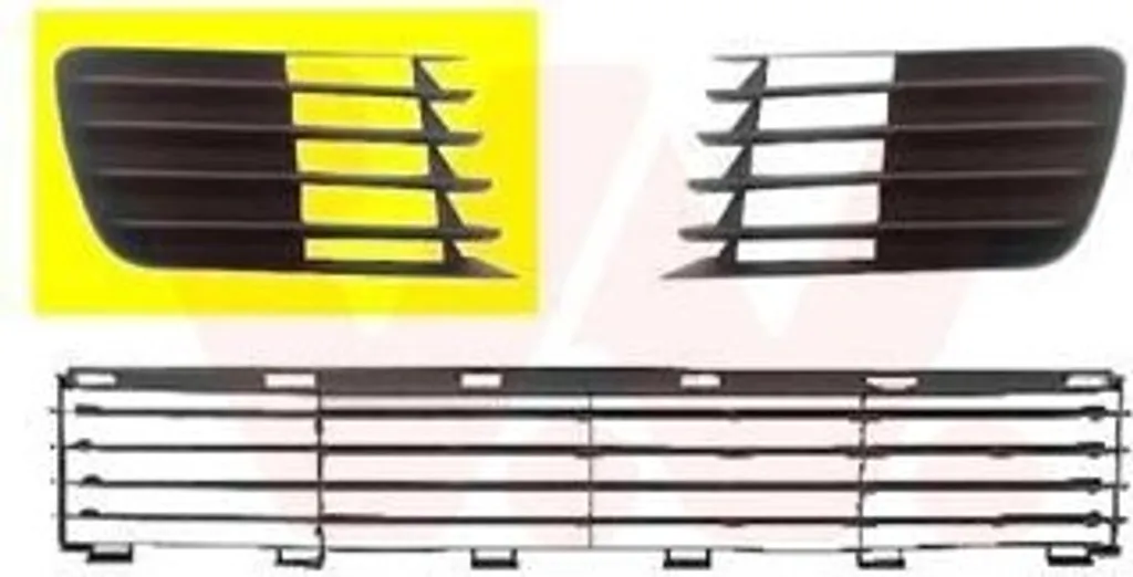 Grille de pare-chocs avant pour TOYOTA PRIUS NHW20 protection radiateur noir
