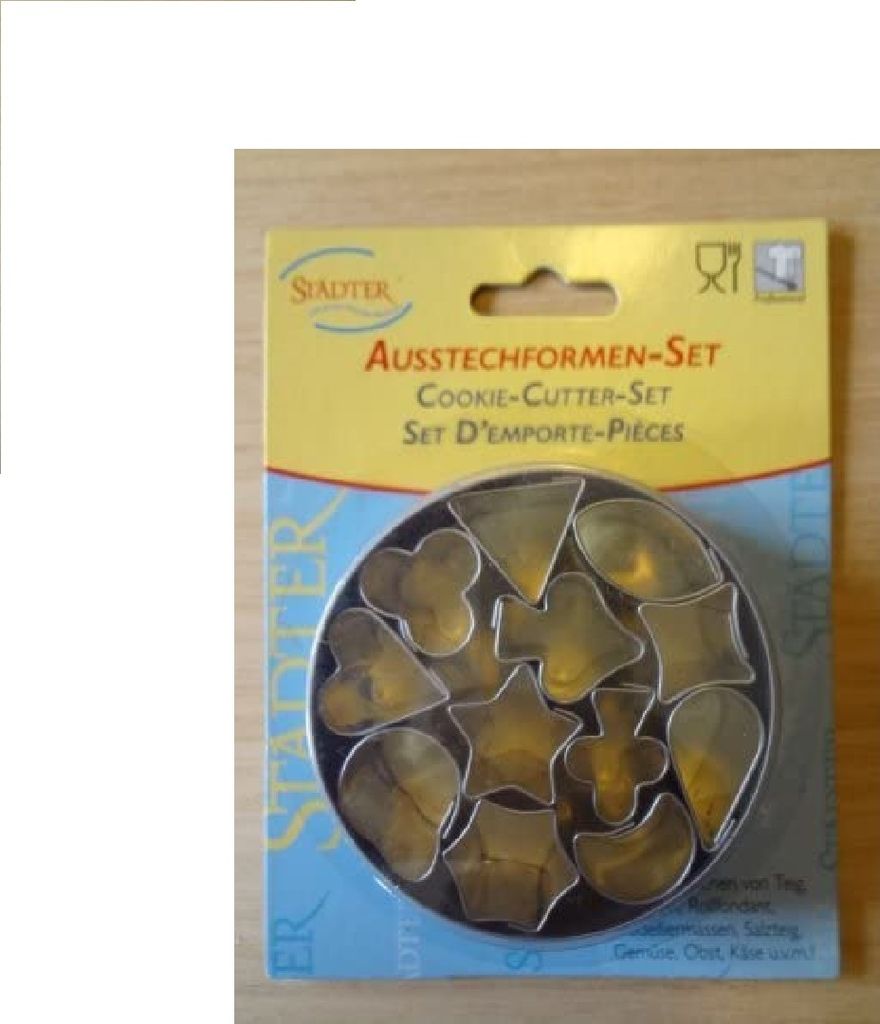 Städter 'Ausstecher 12 Motive, 2 cm - 12 Set Teilig'