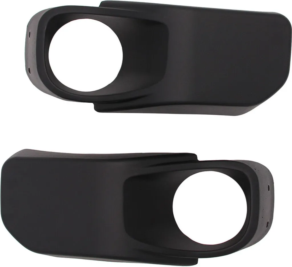 1 coppia copertura telaio fendinebbia anteriore destro e sinistro per Jeep Wrangler 13-17 nero