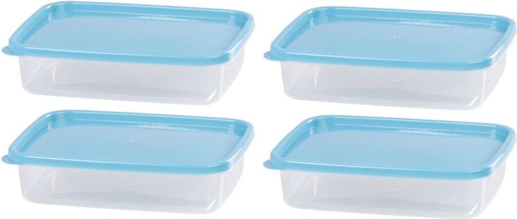 Dose MagicHome Lunchbox Set YH126, rechteckig, Set 4 Stk., 1000 ml, 215x155x55 mm