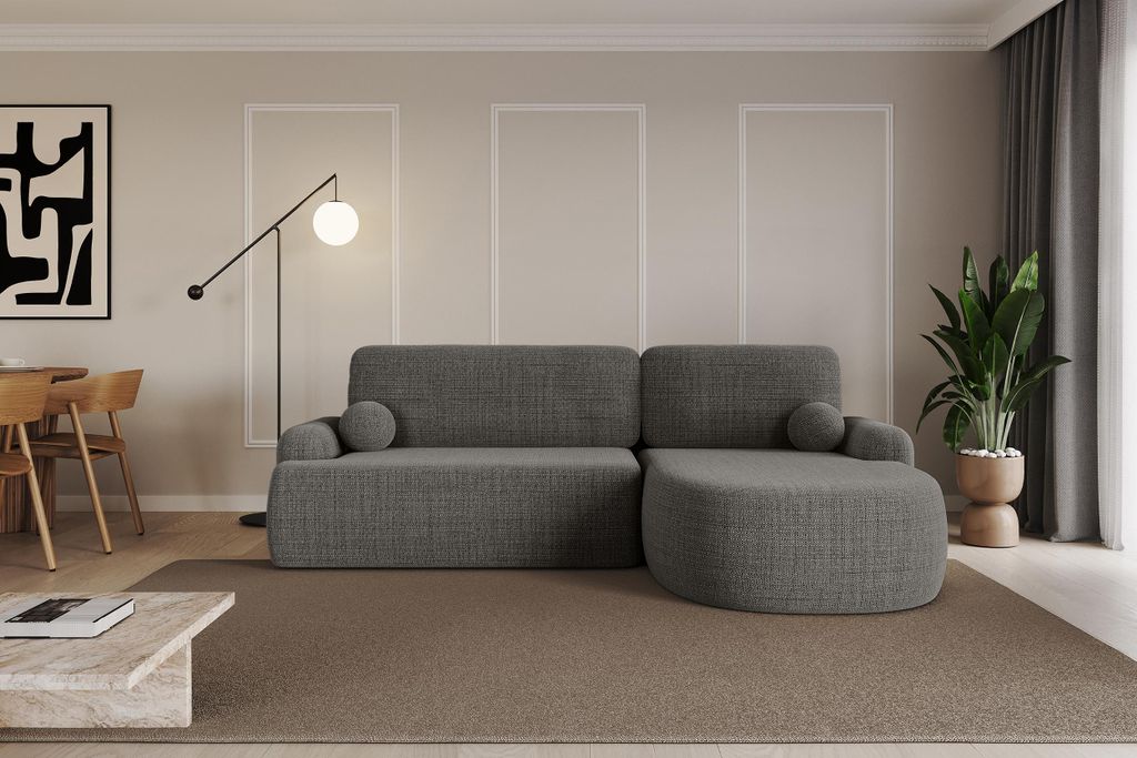 ALTDECOR Ecksofa mit Schlaffunktion und Bettkasten Corner Sofa Bett Eckcouch Couch L-Form Schlafcouch Ausziehbar Wohnlandschaft Schlafsofa Cauchsof...