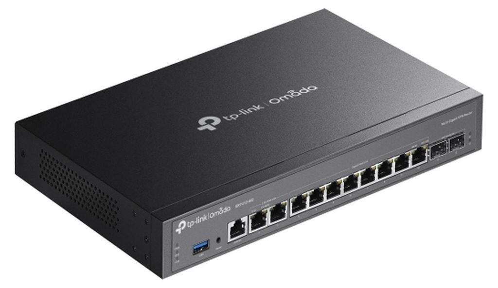 TP-Link Omada ER7412-M2 V1 - Router 12-Port-Switch - 1GbE, 2.5GbE - WAN-Ports: 12 - an Rack montierbar