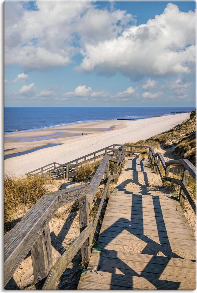 ARTland Leinwandbild Weg zum Weststrand in Kampen, Sylt Größe: 20x30 cm
