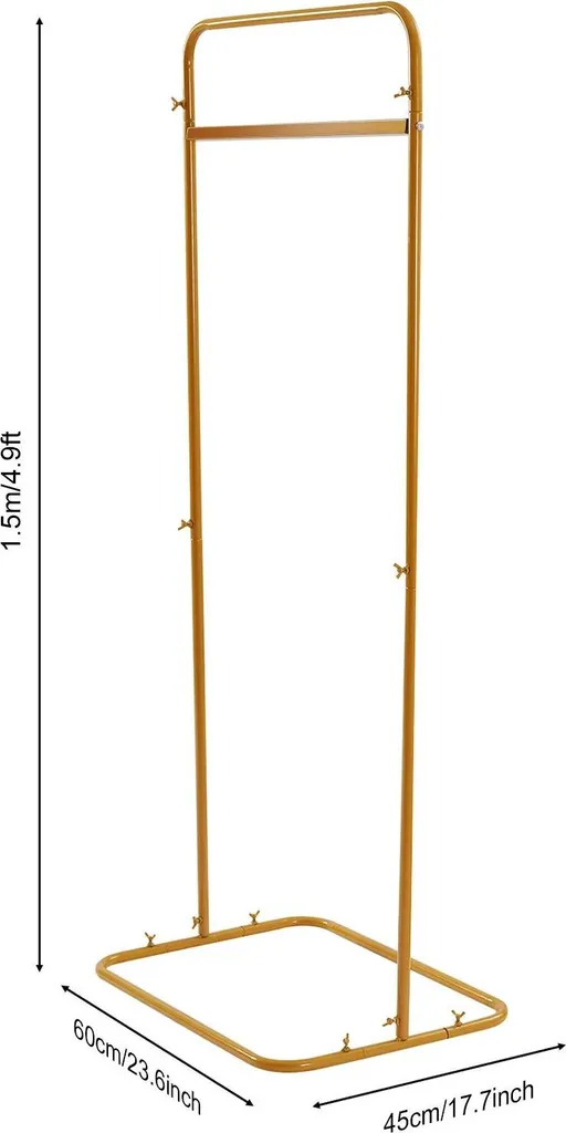 Support de Fond en Fer Doré pour Pancartes avec Socle Stable de 60x45cm