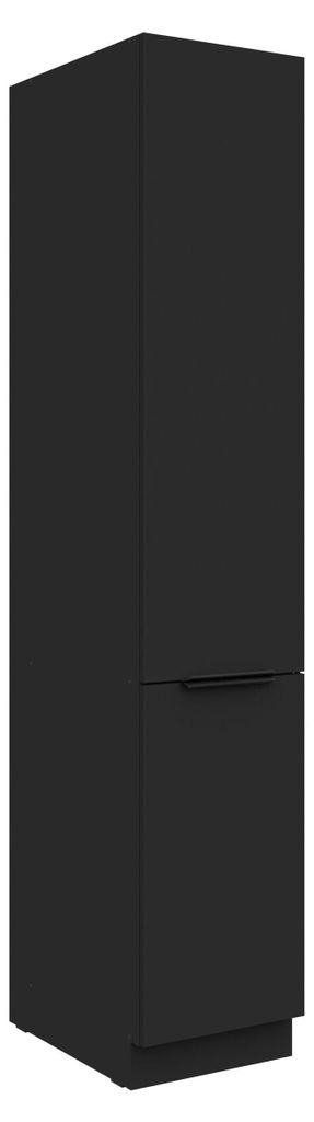 Küchen Hochschrank 40 cm SIENA Schwarz Küchenzeile Produktbild 