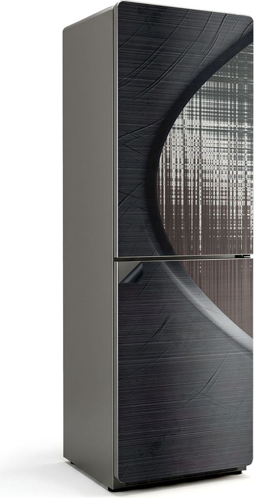 Abstraktes Muster mit Wellen – Magnetische Kühlschrank Abdeckung – Dekorfolie magnetisch Küche – Kühlschrank Magnet Deko – selbstklebend...