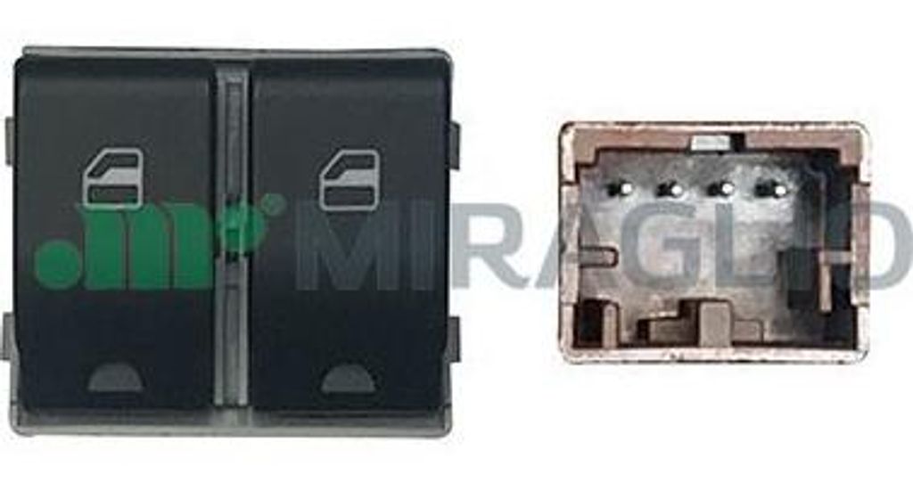 MIRAGLIO 121/VKB76005 Schalter, Fensterheber OE 6Q0959858A9B9 kompatibel mit Polo 9N, Polo 6V