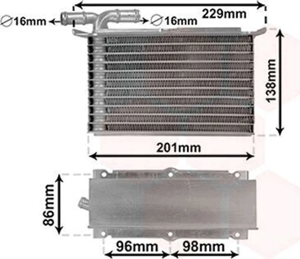 Intercooler VW Golf VI 5K1 Turbo - Van Wezel 58014703 Haute Qualité